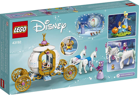 LEGO Disney CinderellaÃ¢â‚¬â„¢s Royal Carriage 43192; Creative Building Kit That Makes a Great Gift, New 2021 (237 Pieces)