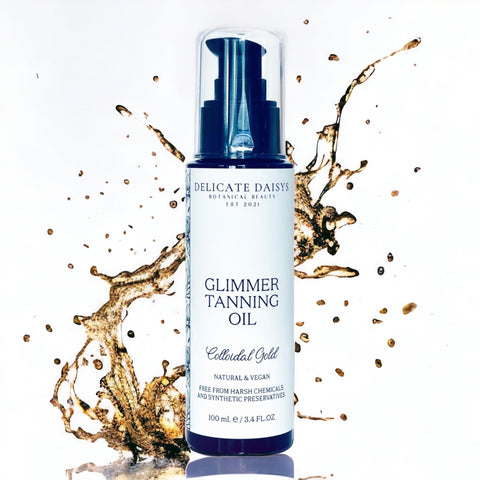 Colloidal Gold Infused Glimmer Tanning Oil