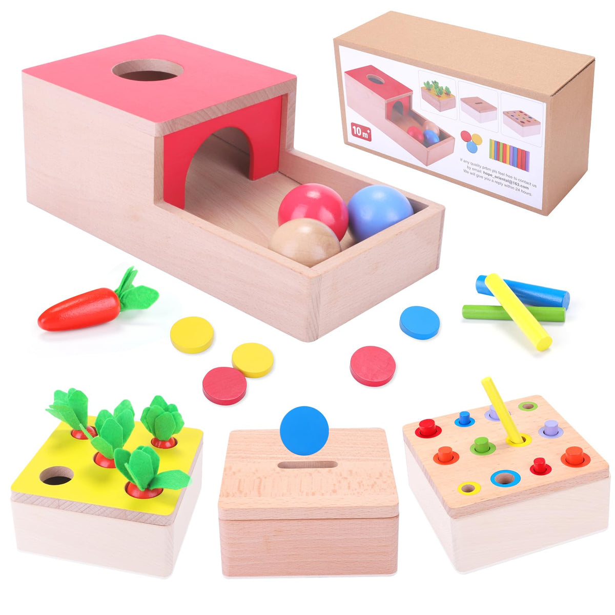 LZDMY Baby Toys for 12 Months Wooden Montessori Toys for 1 2 3 Years Old Boys Girls, 4 in 1 Activity Cube Toddlers Educational Sensory Sorting Toy, Babies 1st Birthday Easter Gifts