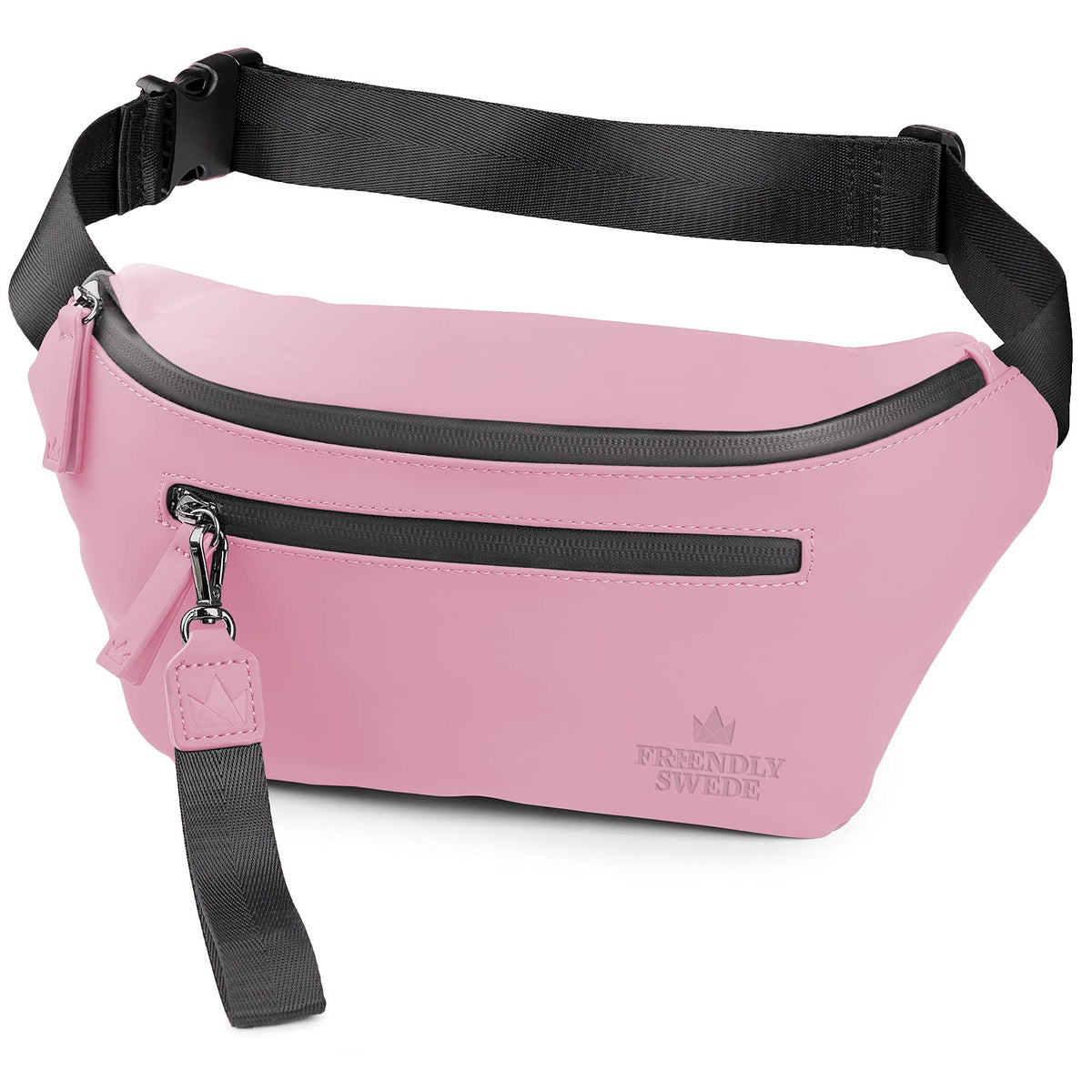 The Friendly Swede Bum Bag for Women, Men - Stylish Belt Bag Fanny Pack, Waist Bag, Waist Bag Vreta Bum Bag, pink, standard size