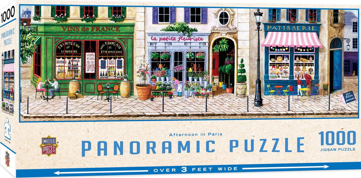 MasterPieces 1000 Piece Jigsaw Puzzle for Adults, Family, Or Kids - Afternoon in Paris - 13"x39"