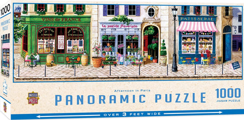 MasterPieces 1000 Piece Jigsaw Puzzle for Adults, Family, Or Kids - Afternoon in Paris - 13"x39"