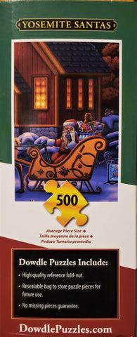 Yosemite Santas Jigsaw Puzzle - 500 Pieces, by Dowdle Folk Art, 16" x 20"