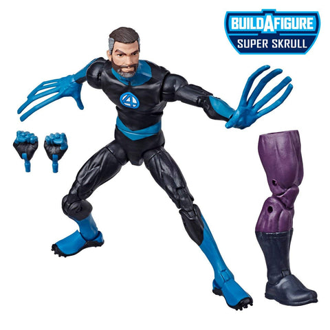 Marvel Hasbro Legends Series Fantastic Four 6" Collectible Action Figure Mr. Fantastic Toy, Premium Design & 2 Accessories, 1 Build-A-Figure Part