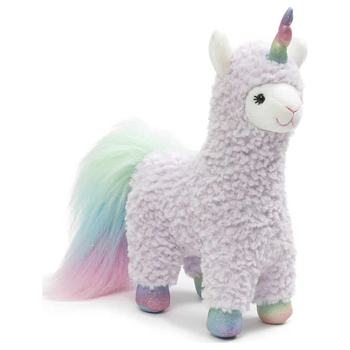 GUND Sugar Plum Llamacorn Llama Unicorn Plush Stuffed Animal, Purple Rainbow, 11"