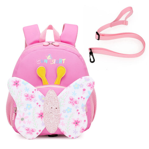 SUN EIGHT Toddler Backpack for Girls Kids Backpack Cute 3D Cartoon School Bag for Baby Boy Girls 1-5 Years Baby Backpack, Butterfly, Modern