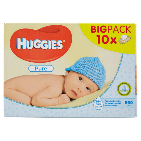 Huggies Pure Baby Wipe, 10 Each