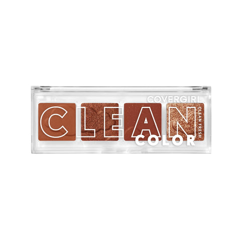 COVERGIRL Clean Fresh Clean Color Eyeshadow - Eyeshadow, Eyeshadow Palette, Shimmer Eyeshadow, Vegan Formula - Spiced Copper, 4g (0.14 oz)