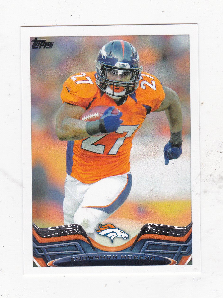 2013 Topps NFL Football Card # 339 Knowshon Moreno Denver Broncos