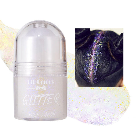 Roll-on Body Glitter Gel, Mardi Gras Mermaid Sequins Holographic Face Glitter Paint? Hair Glitter Gel Festival Accessories,Rave Party &Halloween Body Glitter Makeup for Women (#03)