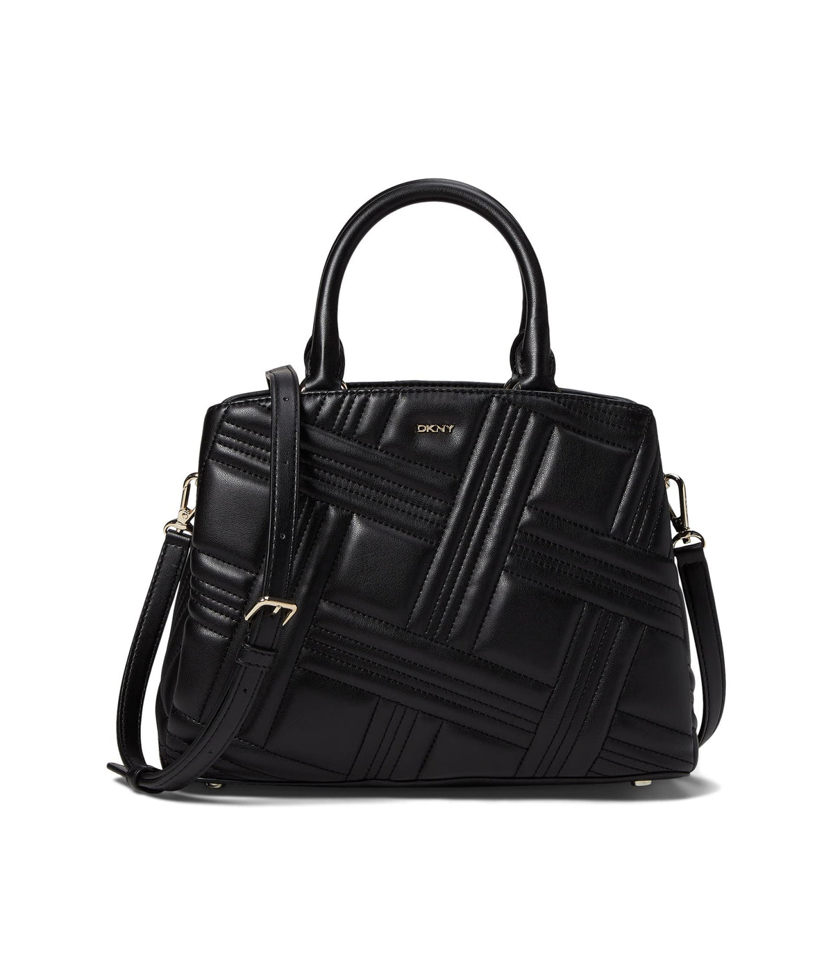 DKNY Allen MD Satchel, BLK/Gold