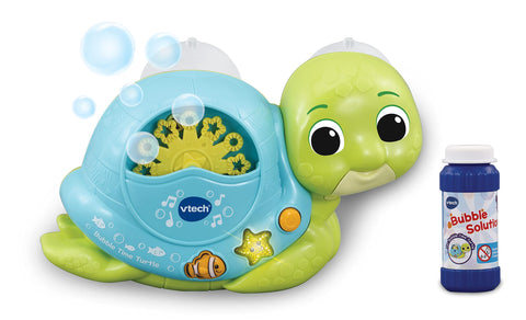 VTech Bubble Time Turtle, Bath Toy for 1 Year Olds, Sensory Bathtub Bubble Maker, Lights & Music, Fun Sensory Bath Gift for Babies & Toddlers 1, 2, 3 years +, English version