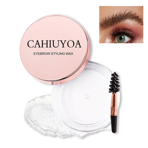 CAHIUYOA Eyebrow Wax Gel Eye Brow Gel Clear Brow Styling Wax for Fluffy Brows Soap Long-lasting Waterproof Eyebrow Gel Kit - Clear