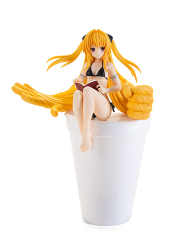 Furyu 3.9" To Love Ru Darkness: Golden Darkness Noodle Stopper Figure (Black Version)