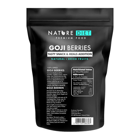 Nature Diet - Goji Berries 1000 g | Dried Berries | Healthy Snack