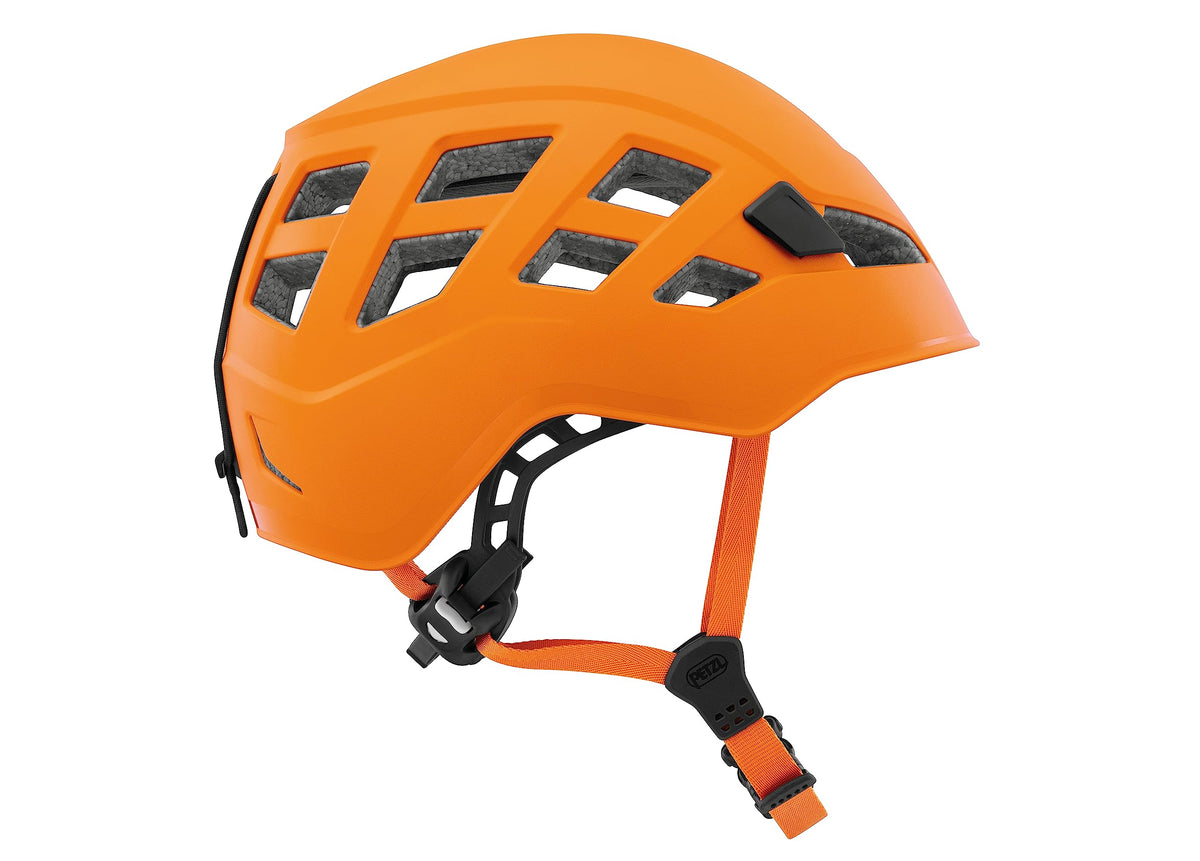 Petzl BOREO Men's Helmet - Durable Rock Climbing Helmet with Enhanced Head Protection - Orange - M/L