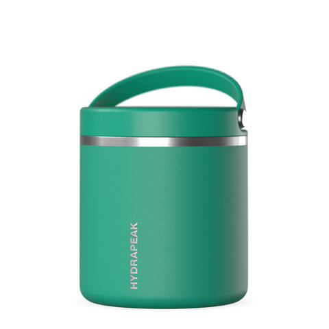 Hydrapeak 25oz Stainless Steel Vacuum Insulated Thermos Food Jar | Thermos for Hot Food and Cold Food, Wide Mouth Leak-Proof Soup Thermos for Adults, 10 Hours Hot and 16 Hours Cold (Kelly Green)