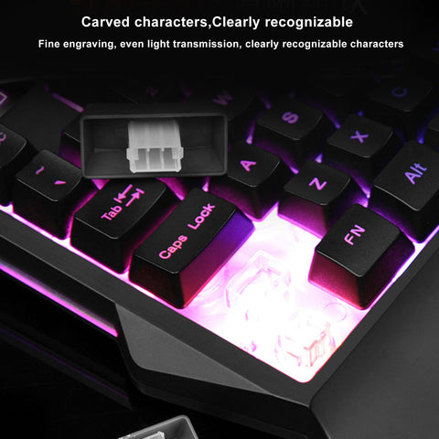 Zunate Gaming Keyboard, RGB Backlit One Handed Keyboard with 35 Keys Ergonomic Portable Mini Keypad for PC Gamers, Plug and Play for Win10/8/7/Vista ME, OS X,