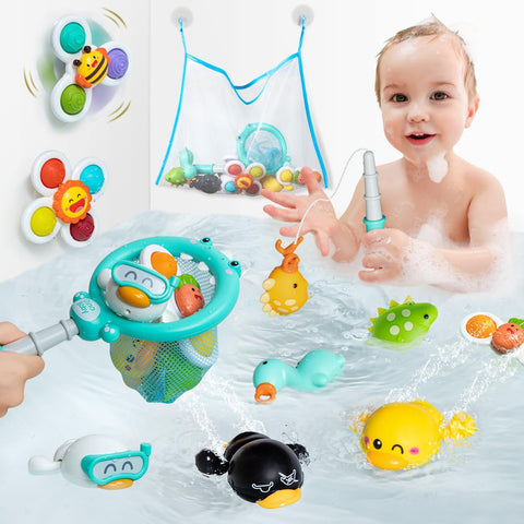 KmmiFF Bath Toys for 1 2 3 Year Old,Toddler Bath Toys for 1-5 Year Old Boy Girl Gifts,Baby Bath Toys 6 Months Plus,Christmas Birthday Gifts for 1-3 Year Old Girls Boys Toys Age 2 3 4 Kids Bath Toys