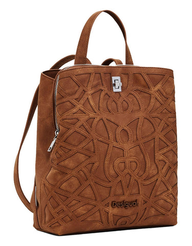 Desigual Women Accessories PU Backpack Mini, Brown, One Size