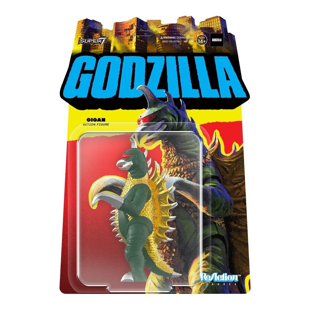 Super7 Toho Godzilla Gigan - 3.75" Toho Godzilla Action Figure Classic Movie Collectibles and Retro Toys