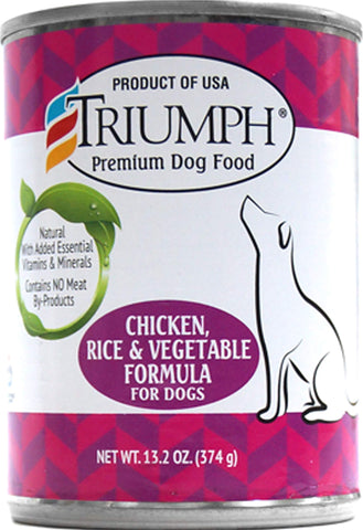 Triumph Chicken, Rice & Vegetables Dog Food - 12X13.2 Oz