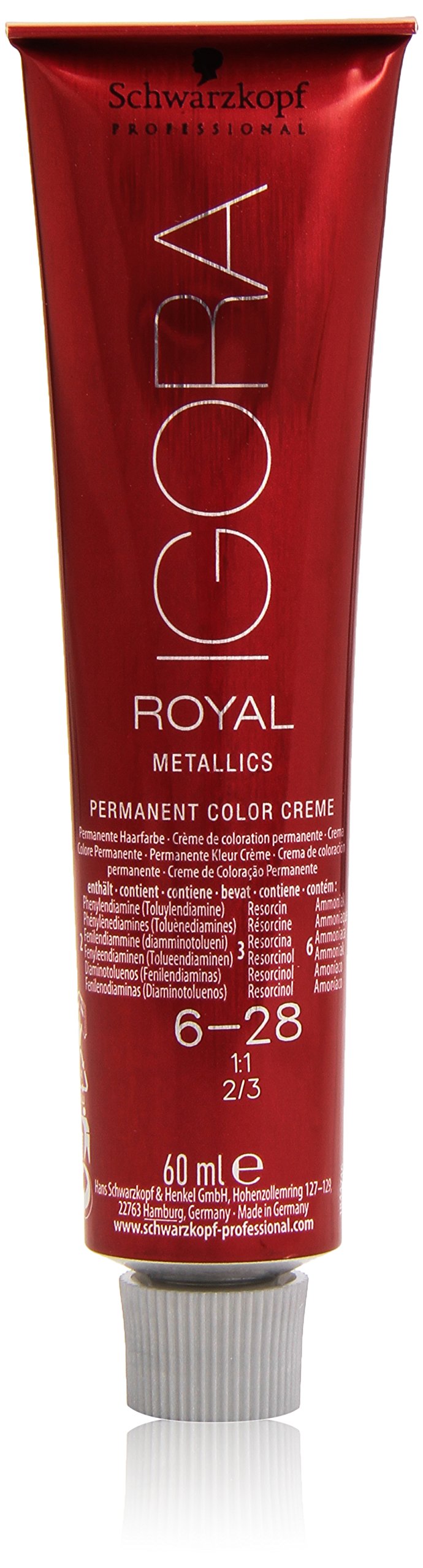 Schwarzkopf Igora Royal Permanent Haircolor, Number 6-28