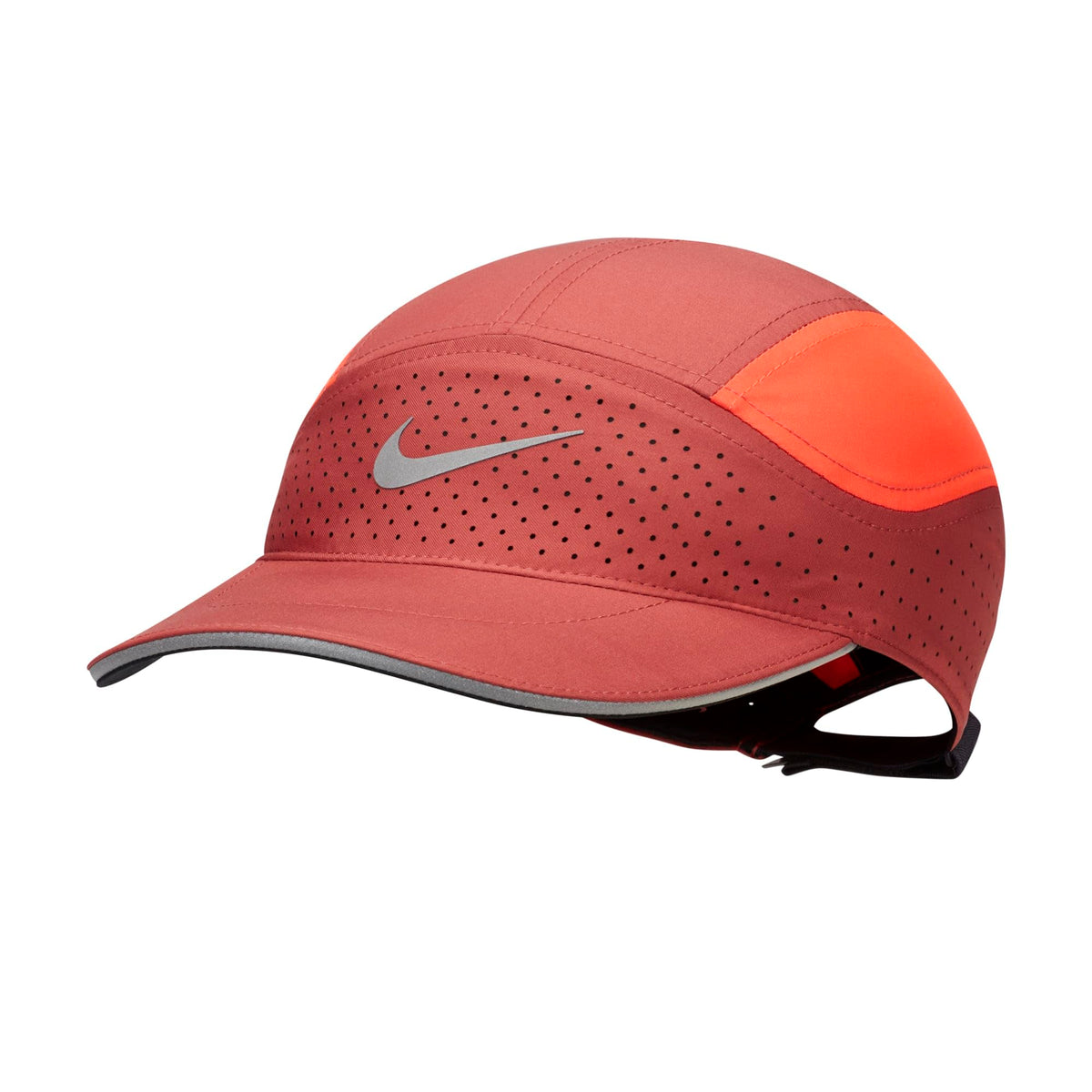 Nike AeroBill Tailwind Adult Unisex Running Cap (US, Alpha, One Size, Canyon Rust/Bright Crimson)