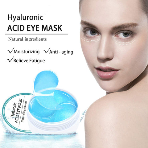 Under Eye Patches, Hyaluronic Acid Eye Mask Moisturizing, 60PCS Eye Gel Pads With Collagen Eye Treatment for Reducing Dark Circles, Wrinkles Anti-Aging, Fine Lines Eye Bags Puffiness Women Men