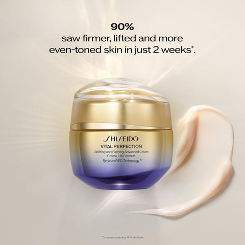 Shiseido Vital Perfection Uplifting and Firming Advanced Cream - 1.7 fl oz - Multi-Benefit Face Cream - Visibly Lifts & Firms