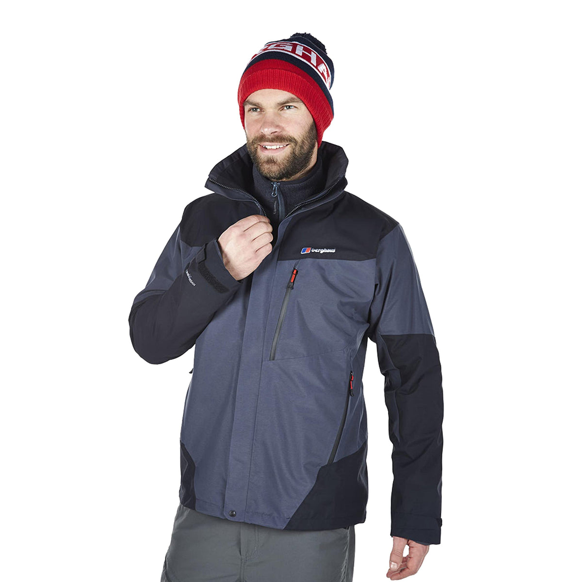 Berghaus Mens Arran Waterproof Jacket with HydroshellÃƒÆ’Ã†â€™Ãƒâ€šÃ‚Â¢ÃƒÆ’Ã‚Â¢ÃƒÂ¢Ã¢â‚¬Å¡Ã‚Â¬Ãƒâ€¦Ã‚Â¾ÃƒÆ’Ã¢â‚¬Å¡Ãƒâ€šÃ‚Â¢ Elite Fabric and Fully Adjustable Hood, Mens Hiking & Outdoor Recreation Clothing (UK, Alpha, L, Regular, Regular, Grey)