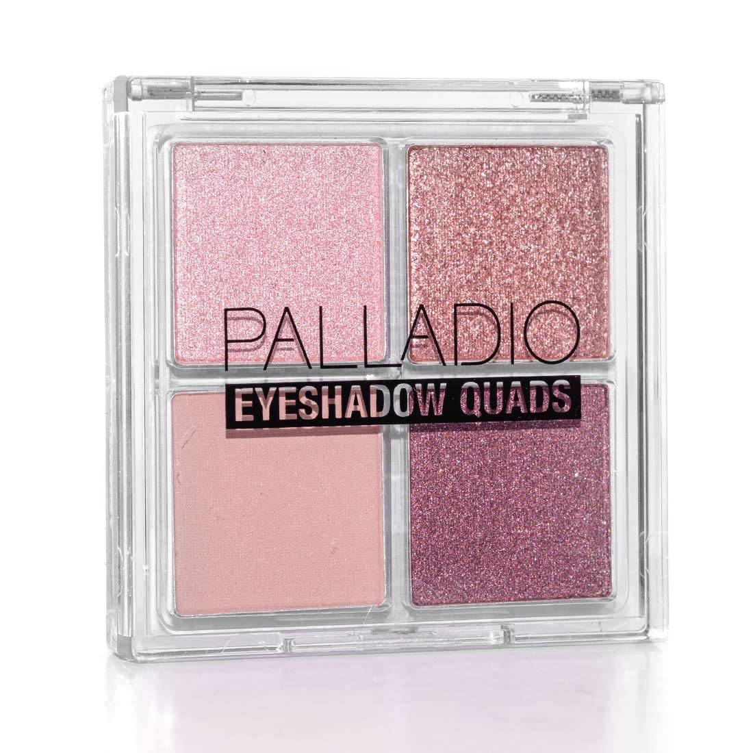 Palladio Eyeshadow Quads Velvety Pigmented Blendable Matte, Metallic & Shimmer Finishes, Creamy Formula, Four Way Quad Eye Shadow Palette, Talc-Free (Girly)