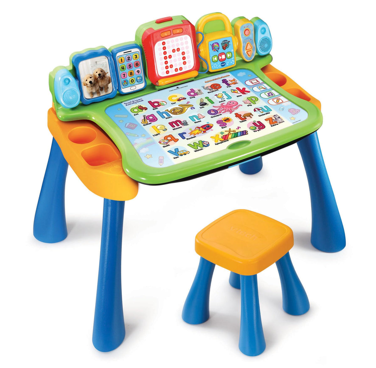 VTech Touch and Learn Activity Table - Musical Kids Desk with Letters, Phonics, Numbers, Music, Shapes, Animals and More - ages 3, 4 & 5 Year Olds, English Version,Multicolor,46.1 x 67.1 x 56.1 cm