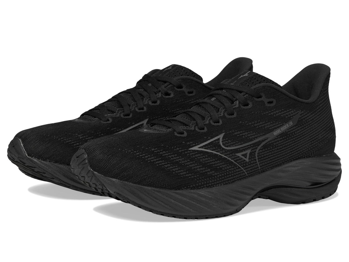 Mizuno Men's Wave Rider 28 Running Shoe, Black-shade, 10.5