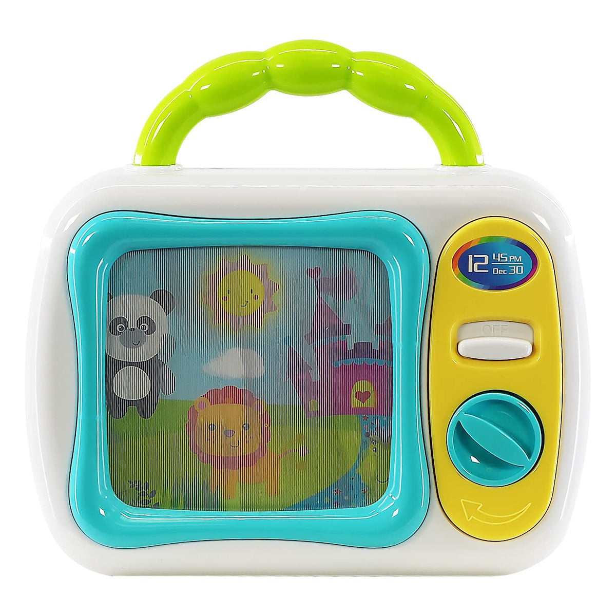 My First TV Baby Musical Television Toy Box with Colourful Toy Safari Jungle Animals and Sleepy Lullaby Play for Ages 6 Months Up Infant Baby Toddlers Boys Girls, Safety Tested, BPA Free