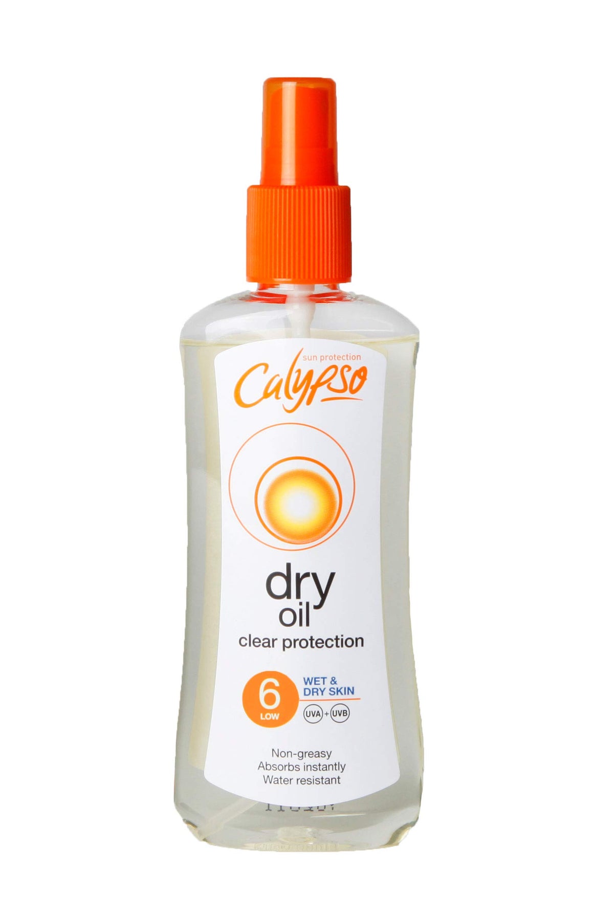 Calypso Wet Skin Dry Oil Spray with SPF6, 200 ml