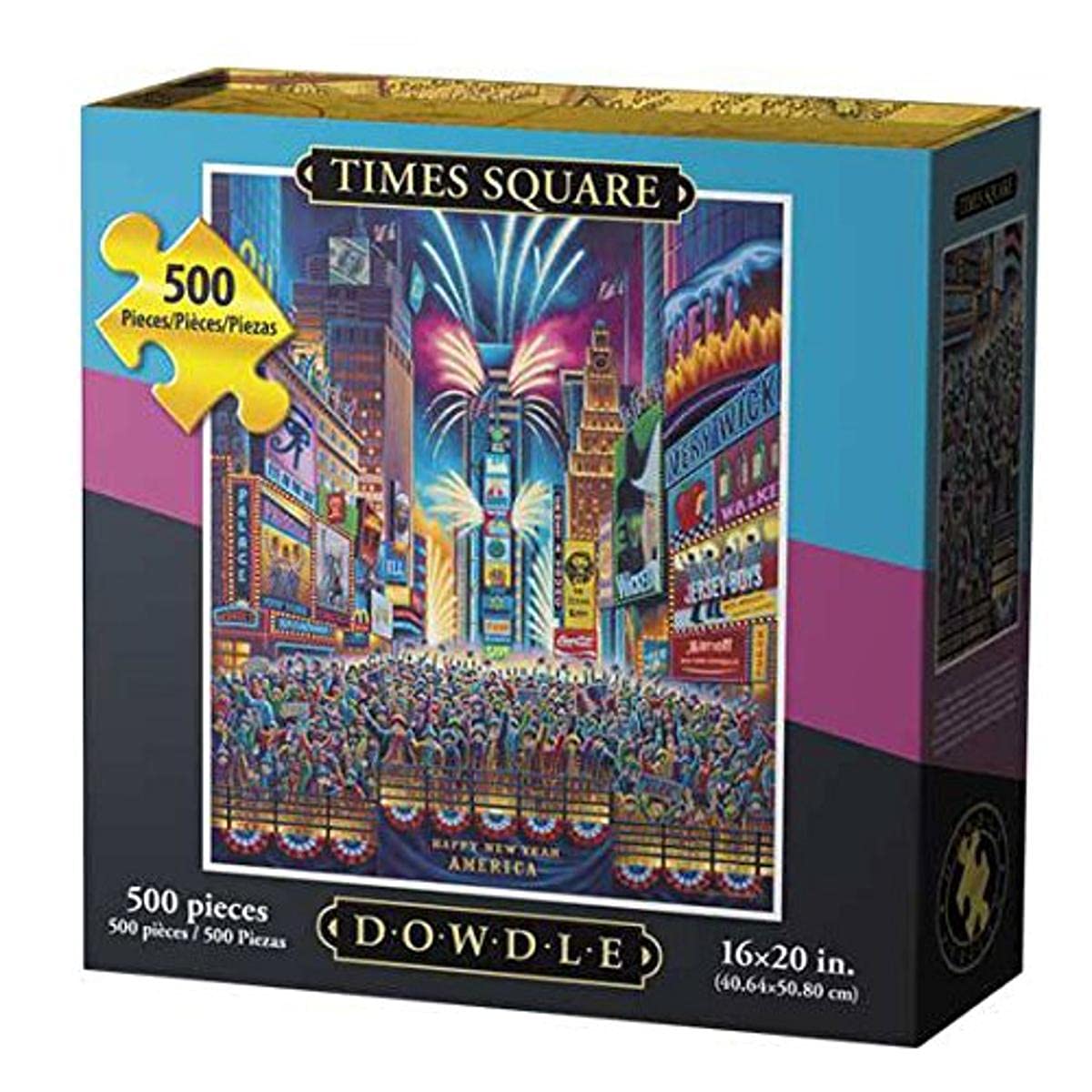 Dowdle Folk Art Times Square Jigsaw Puzzle (500 Pieces)