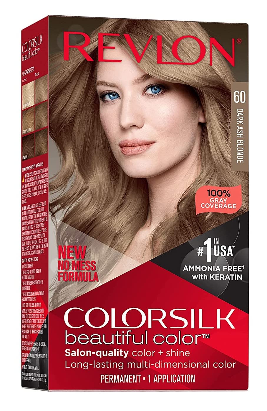 Revlon Colorsilk Beautiful Color, Dark Ash Blonde