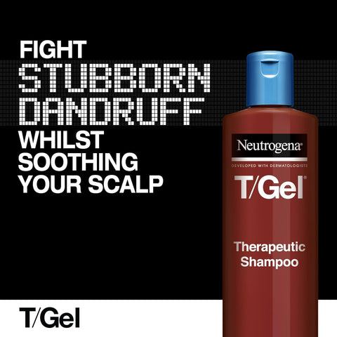 Neutrogena T/Gel Therapeutic Shampoo For Flaky, Itchy Scalp (1x 125ml), Anti-Dandruff Shampoo for the treatment of Scalp Psoriasis, Seborrheic Dermatitis and Dandruff, Medicated Shampoo for Itchy and Dry Scalp