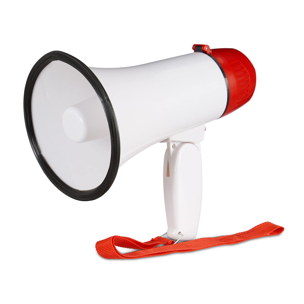 Relaxdays Stadium Megaphone, Bullhorn, Ole Sound, Funny, Party, 10 Watt, Plastic, HxWxD: 21 x 13.5 x 22 cm, Red/White