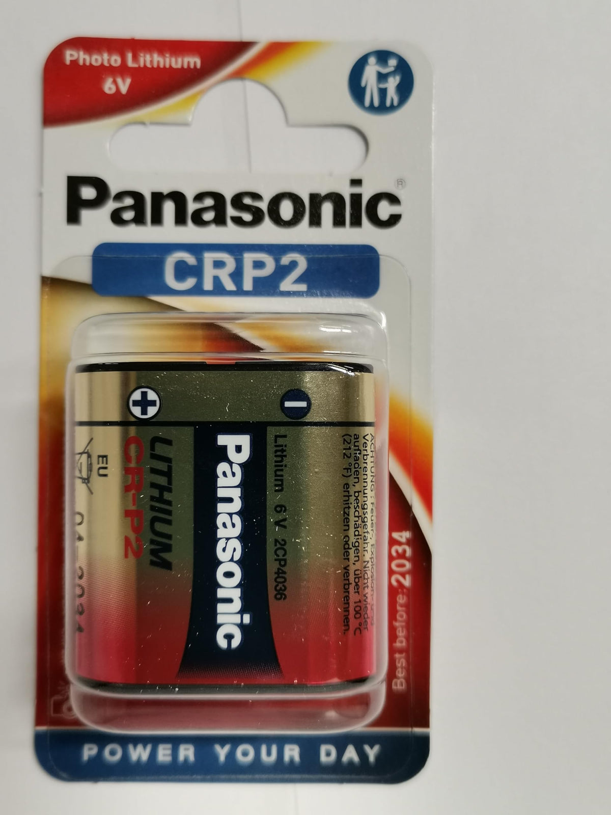 Panasonic - Cr-p2, 6v, 1400mAh Li-ion, photo, cr-p2l_1bp (li-ion, photo)