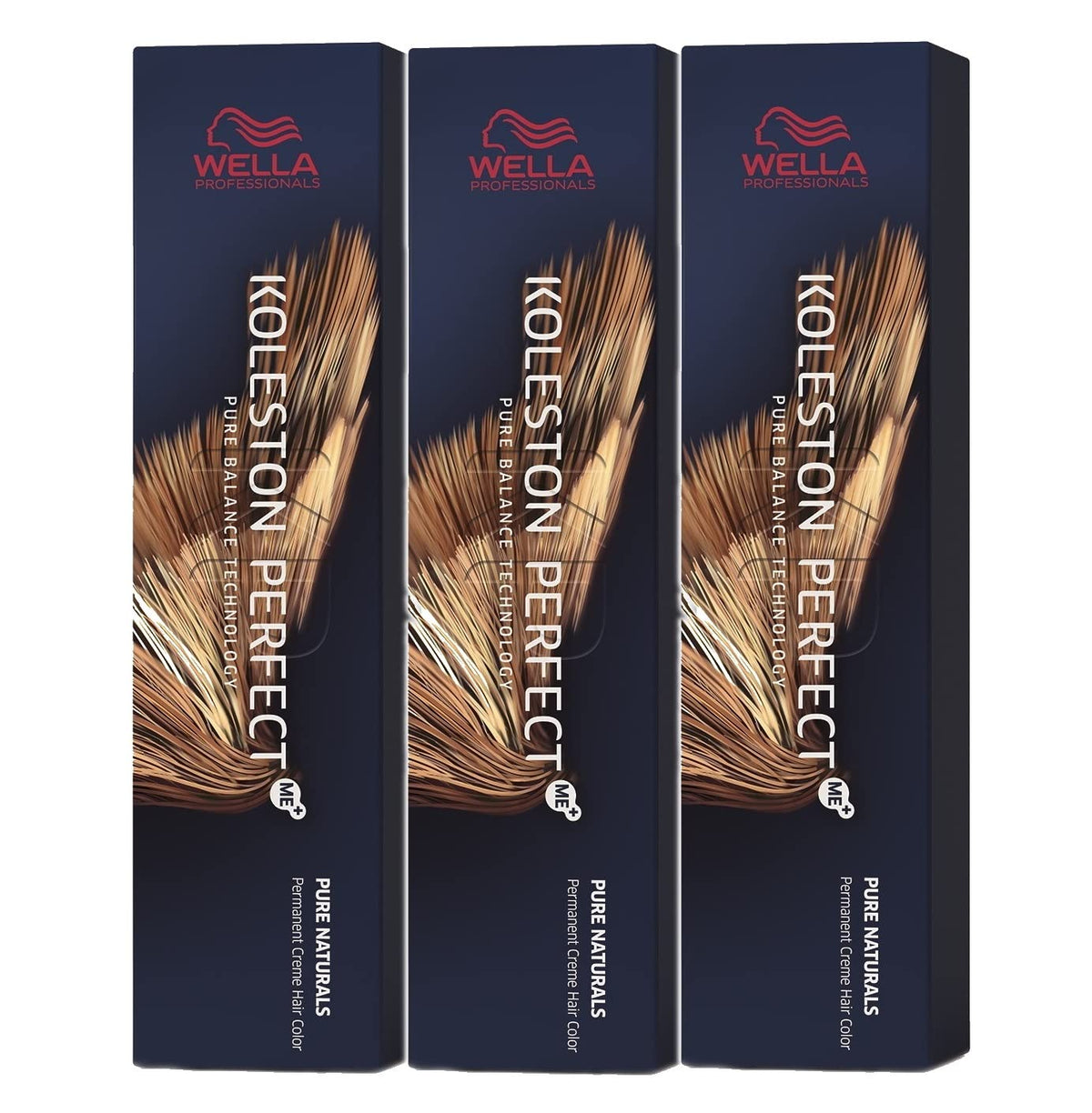 Wella Koleston Perfect Me KP Deep Browns 7/77 Medium Blonde Brown Intensive Pack of 3