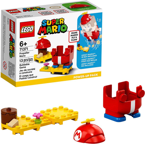 LEGO Super Mario Propeller Mario Power-Up Pack 71371; Awesome Toy for Kids to Power Up The Mario Figure in The Adventures with Mario Starter Course (71360) Playset (13 Pieces)