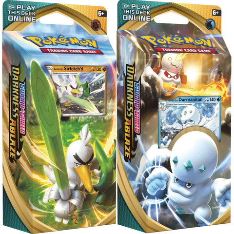 Pokemon Sword and Shield Darkness Ablaze Elite Trainer Both Theme Decks Set