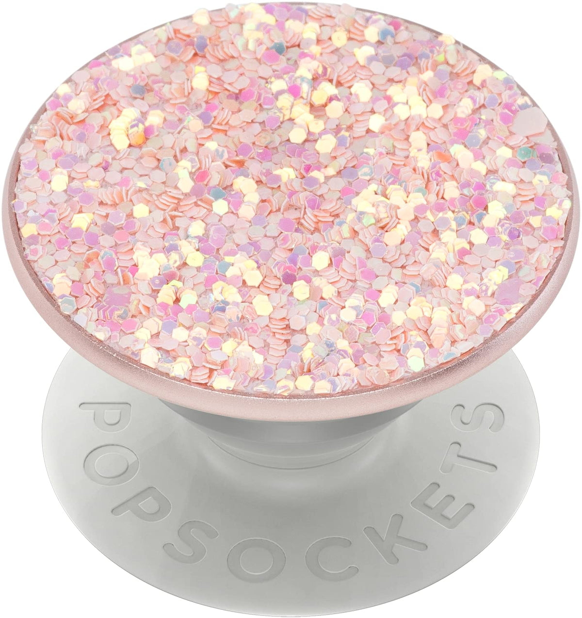 PopSockets Phone Grip with Expanding Kickstand, Glitter PopGrip - Rose