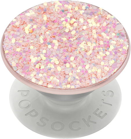 PopSockets Phone Grip with Expanding Kickstand, Glitter PopGrip - Rose