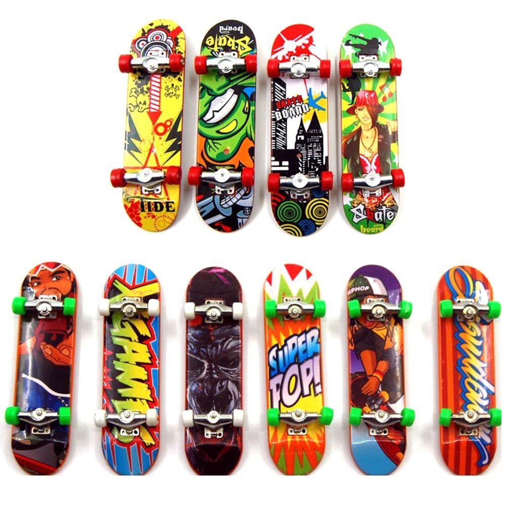 Sipobuy Mini Skateboard Toy Deck Truck Finger Board Skate Park Boy Kid Children Gift Random 4pcs