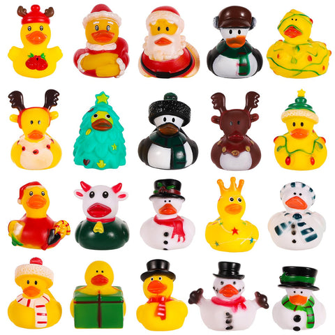 20pcs Christmas Rubber Ducks, 20 Styles Holiday Rubber Ducks Mini Rubber Duck Bath Toys Cute Assorted Rubber Ducks for ChristmasÃƒÆ’Ã†â€™ÃƒÂ¢Ã¢â€šÂ¬Ã…Â¡ÃƒÆ’Ã¢â‚¬Å¡Ãƒâ€šÃ‚Â Holiday Celebrations Party Gifts