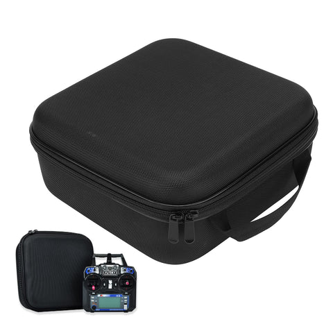 Alomejor Controller Storage Bag RC Transmitter Protector Case EVA with Storage Pocket for AT9 X9D WFLY 9 RC Airplane Transmitters