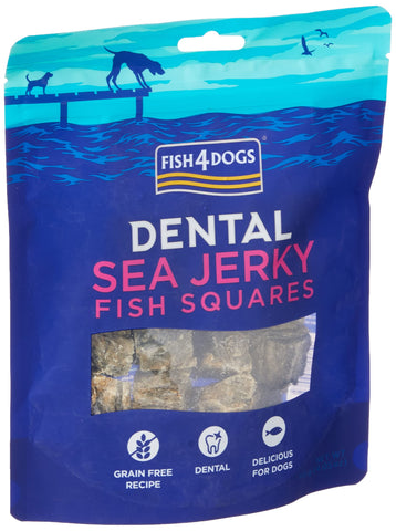 Fish4Dogs Dental Sea Jerky Squares, Fish, 0.1 kg